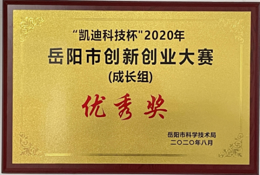 三湘智控云平臺項(xiàng)目獲2020年岳陽市創(chuàng)新創(chuàng)業(yè)大賽優(yōu)秀獎